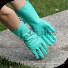 SRSAFETY 2014 новая зеленая промышленность нитрил более длинные перчатки